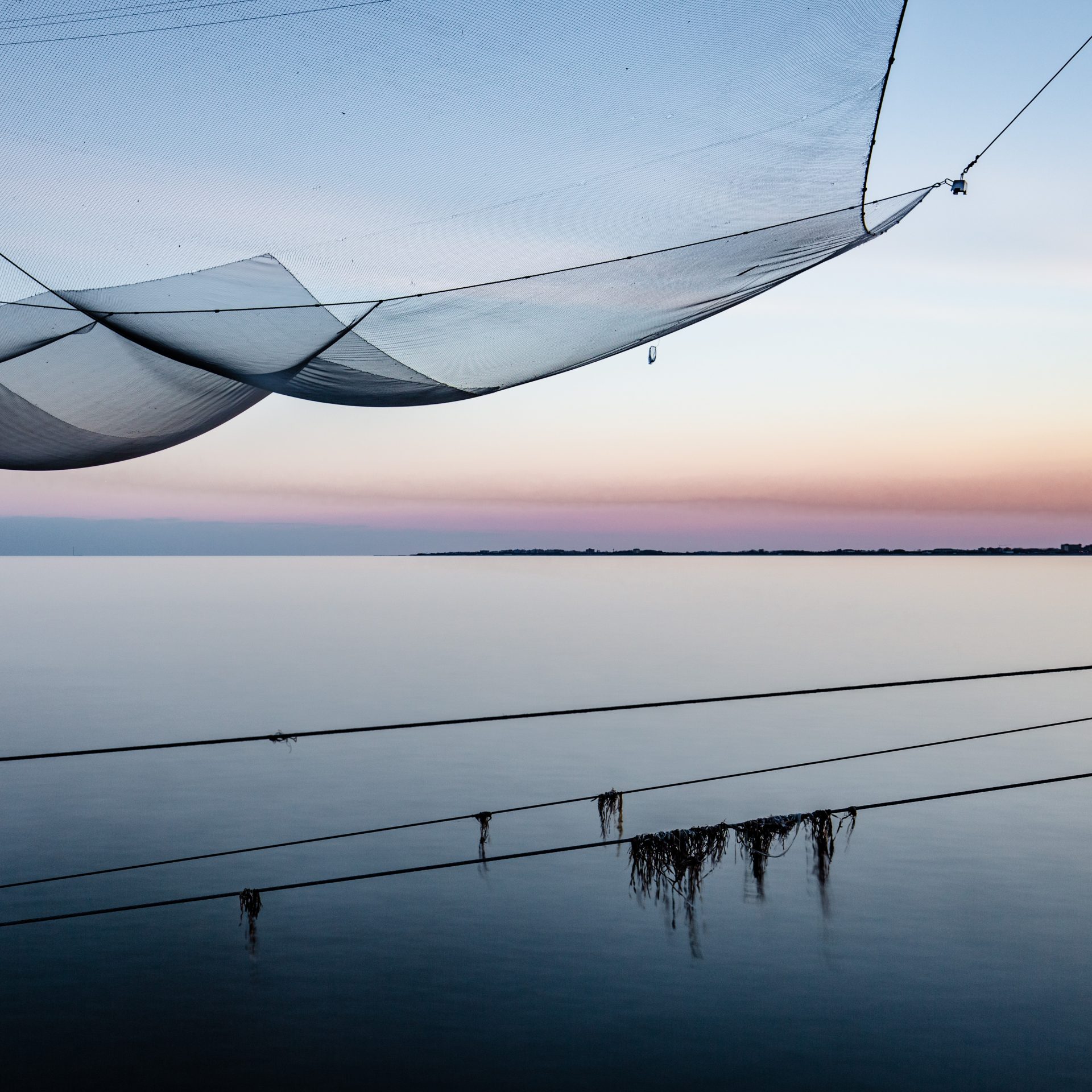 Fischerhütten bei Chioggia in der Lagune von Venedig